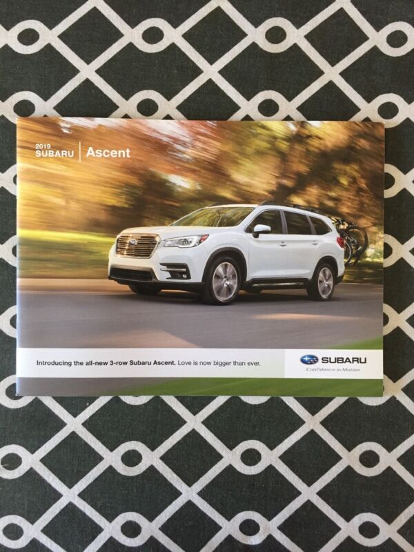 2019 Subaru Ascent Introduction Launch Preview Brochure, New / Collectible