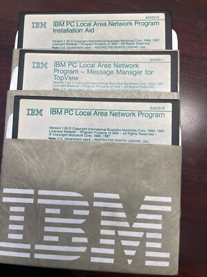 IBM PC Local Area Network Program V1.20 - 1987, LAN Support V1.01, 1987
