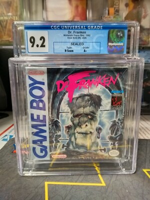 CGC 9.2 A+ Nintendo Gameboy Game Dr. Franken Graded Game Boy 1992 Game SEALED