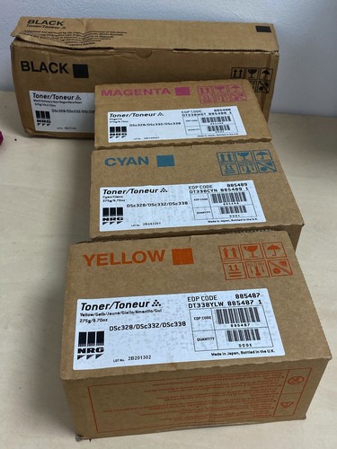Ricoh Toner Cartridges Set for DSC328/332/338 CMYK Genuine Color