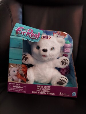 FurReal Friends Sniffin' Sawyer Polar Bear Interactive Electronic Toy by Hasbro