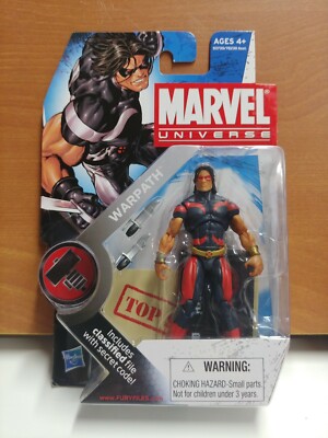 Marvel Universe S2 03 WARPATH RED VARIANT  SHIELD FILE SECRET CODE 1:16 scale.