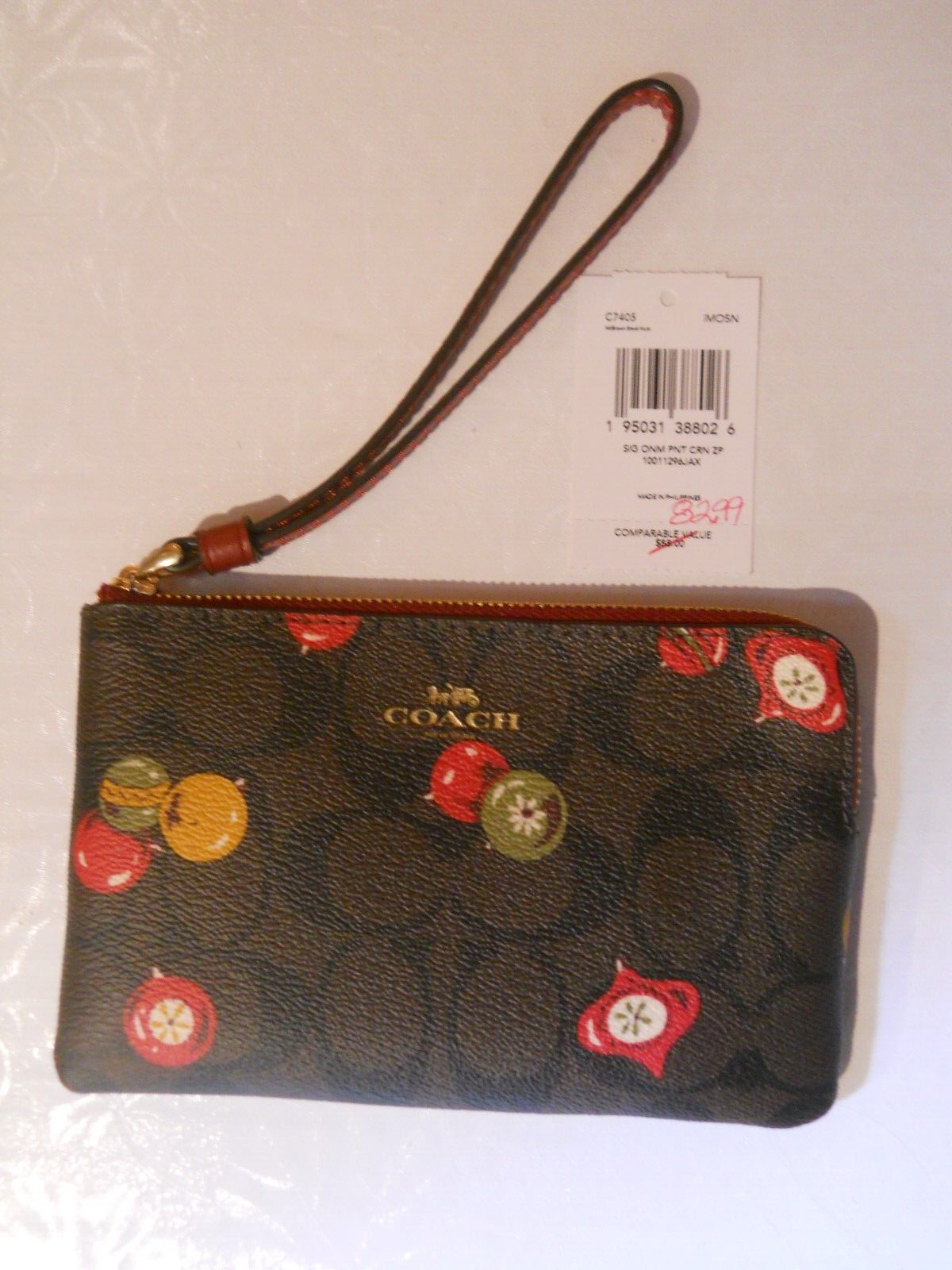 【COACH】Small Wristlet 海外限定 Coach Polished Pebble Small Wristlet, Black, One Size