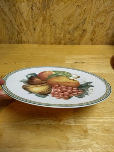 Fitz & Floyd Belle Classique Peach Grapes Salad Plate China / Lewisville Texas
