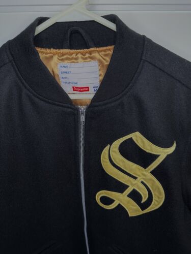 Supreme Old English Varsity Jacket 'Supreme Means Highest Supreme Old English Varsity Jacket 'Supreme Means Highest
