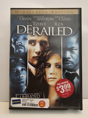 Derailed (DVD, 2006, Unrated Version: Widescreen) Clive Owen, Jennifer Aniston