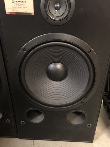 Vintage Pioneer CS-R590 Floor Speakers Pair w/ Grills - Sound Great!