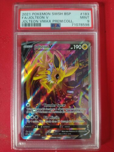 PSA 9 Jolteon V SWSH183 Promo Premium Collection Alt Art PSA 9 Jolteon V SWSH183 Promo Premium Collection Alt Art