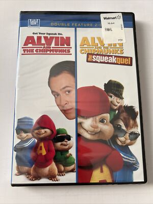 Dbl. Fea. Alvin And The Chipmunks / The Squeakquel, 2007-9('12) PG, Jason Lee