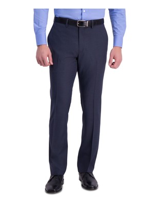 

KENNETH COLE Мужские темно-синие брюки в клетку, Navy, KD30509