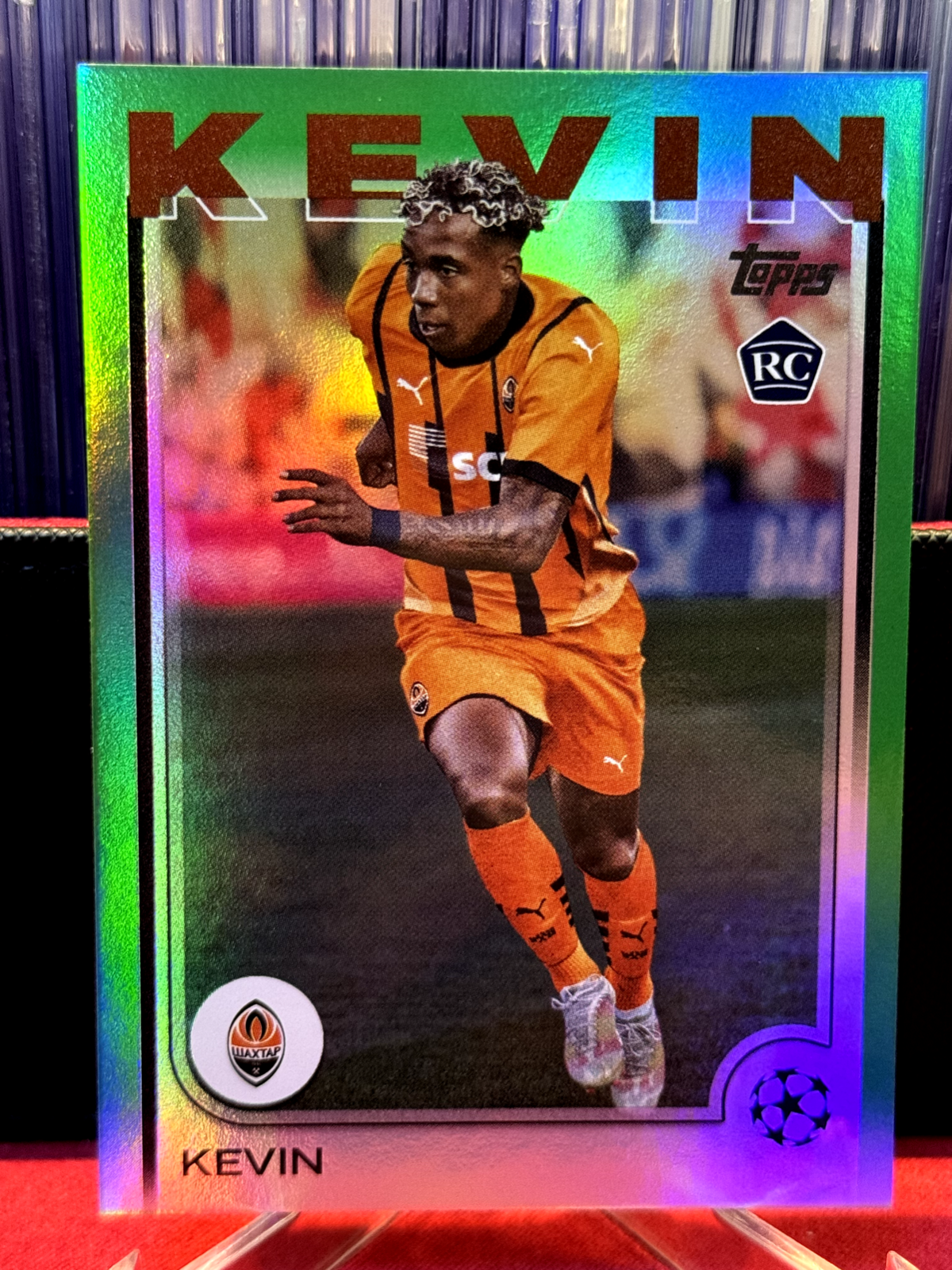KEVIN 2024-25 Topps UEFA UCC Flagship Green 50/99 Rookie