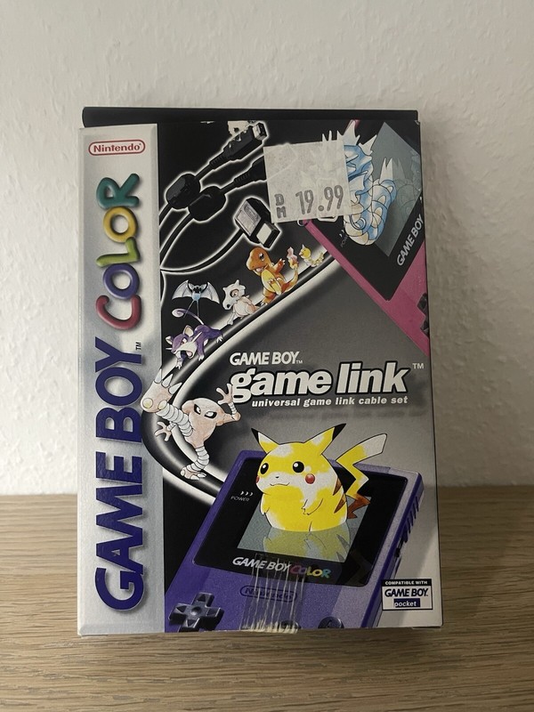 Game Link Kabel  Game Boy Color In Ovp Pikachu