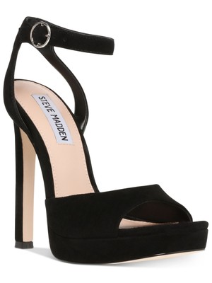 STEVE MADDEN Женская черная кожа 1/2 Платформа Luv Stiletto Slingback Sal 10 M