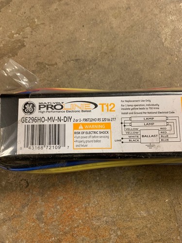 GE LFL Multi-Volt ProLine™ Electronic Program / Rapid Start Ballast 72109