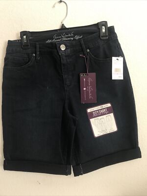 Gloria Vanderbilt Womens Denim City Shorts Blue Size 6 Retails $46 (APO-144-5)