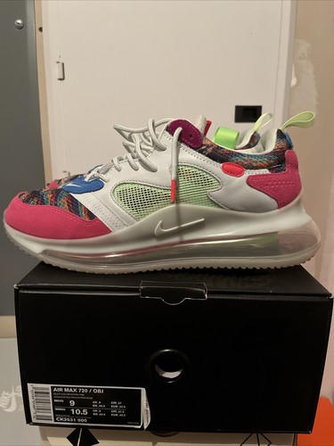 激安精悍! ベッカムコラボ NIKE X ODELL BECKHAM JR AIR MAX 720 Size 4 Men Air Max 720 OBJ Odell Beckham Jr. NikeShoes Black