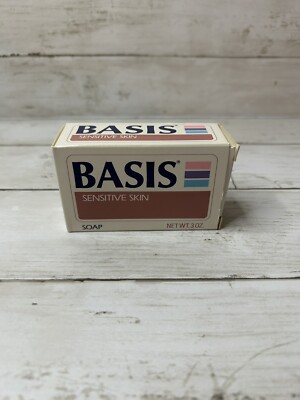 Vintage Basis Bar Soap Sensitive Skin Formula 3 oz New In Box