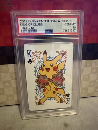 2011 Pokémon Center Osaka RARE POP 1 Pikachu King of Clubs 2011 Pokémon Center Osaka RARE POP 1 Pikachu King of Clubs