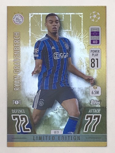 Ryan Gravenberch 2021-22 Topps Match Attax UCL Limited