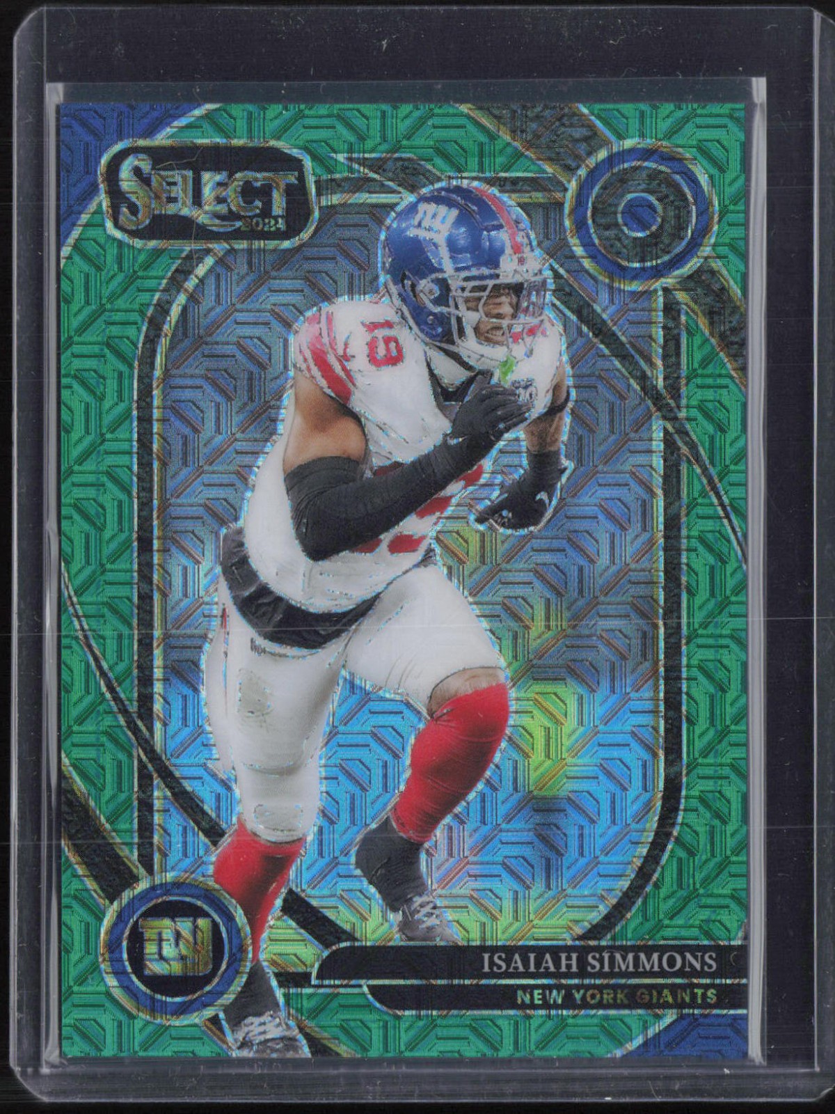 2024 Panini Select Mojo Green Club Level #261 Isaiah Simmons 2/5