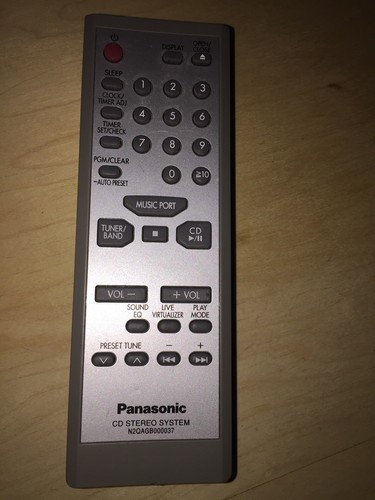 OEM Panasonic CD Stereo System Remote Control N2QAGB000037 SA-EN25 EN26 SC Audio