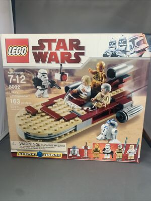 Lego Star Wars Luke LANDSPEEDER Obi-Wan Jedi R2-D2 C3PO Minifigs 8092 Unopened