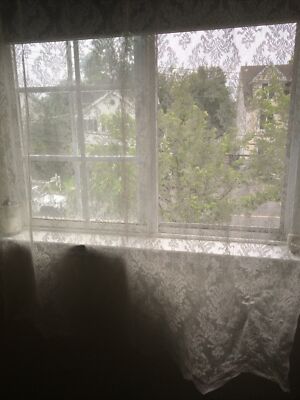 Better Homes and Gardens Lace Damask Curtains Cream