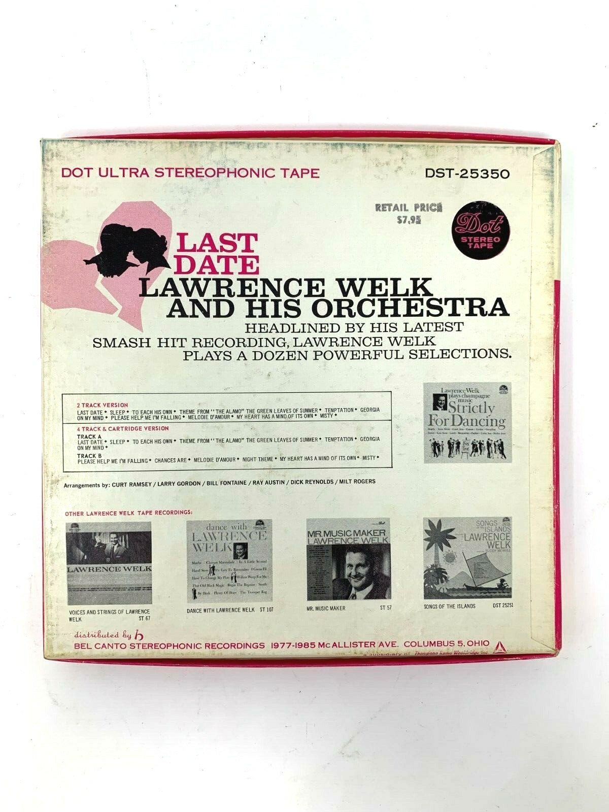 Lawrence Welk Last Date 4-Track Stereo Reel to Reel Tape / 7.5 IPS