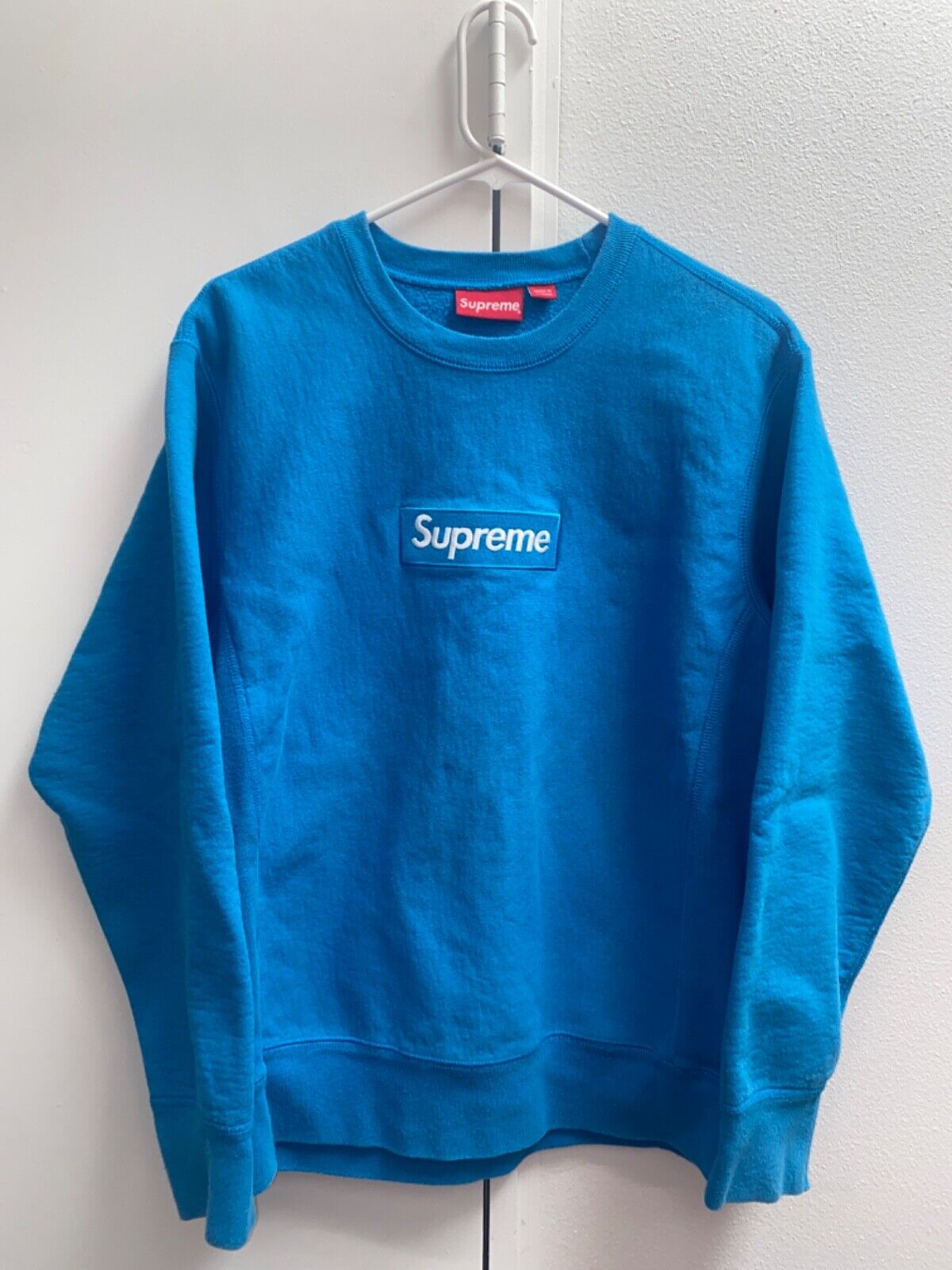 Supreme Box Logo Bright Royal Blue Crewneck Sweatshirt Bogo Supreme Box Logo Bright Royal Blue Crewneck Sweatshirt Bogo
