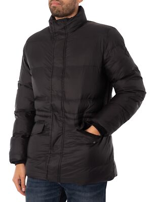 

Мужская куртка-пуховик Hackett London, черная, Черный, HM402819-999