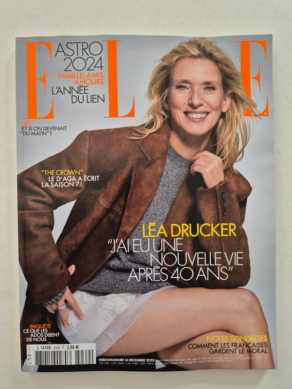 Magazine mode fashion ELLE french #4069 14 decembre 2023 Lea