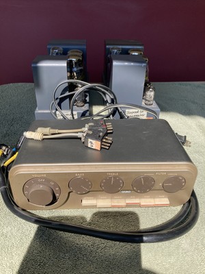 Vintage Quad II Tube Amplifier Pair With 22 Preamp