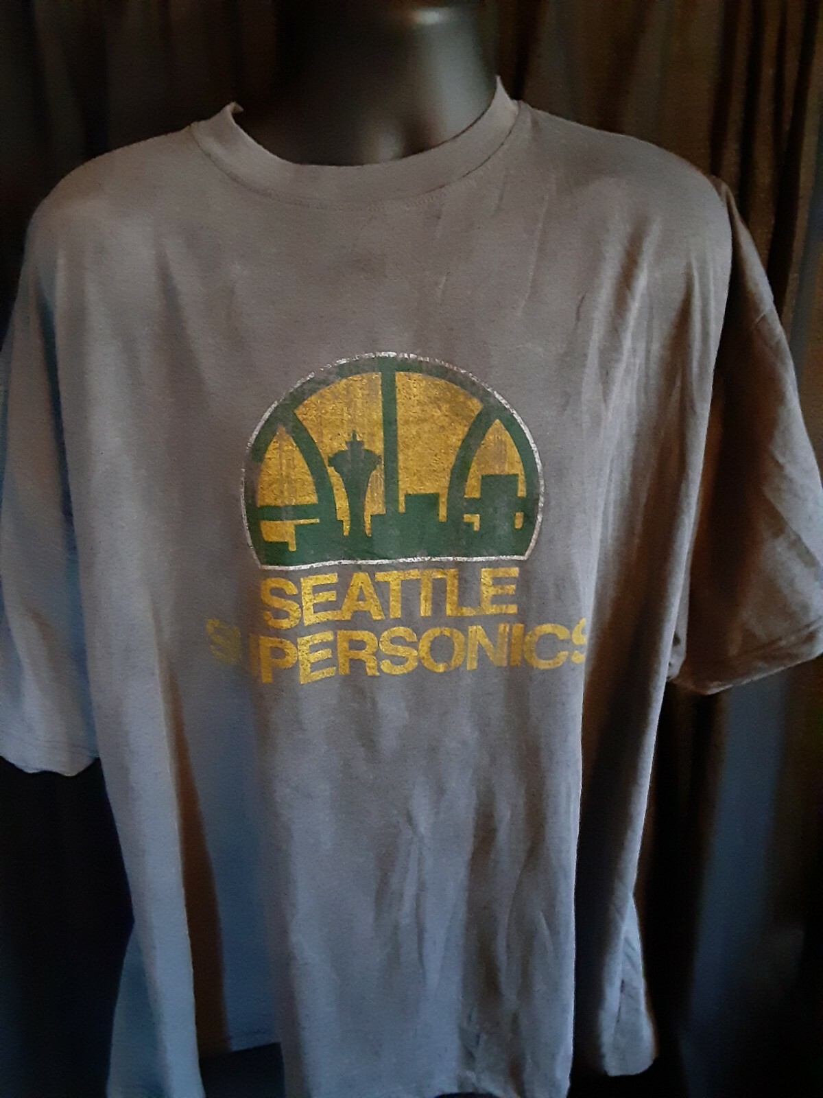 Majestic - NBA★希少★XL NBA ソニックス★Seattle　Supersonics Seattle Supersonics NBA Men's Majestic Big/Tall Shirt 3X or