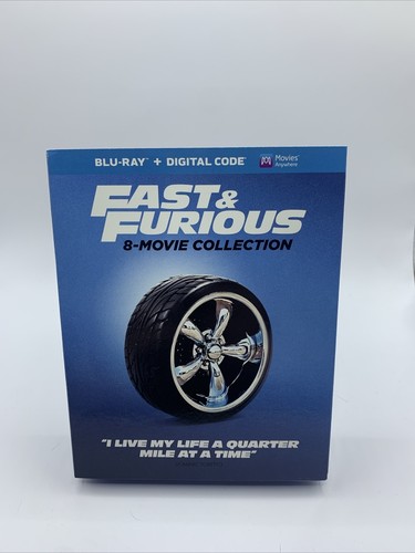 Fast & Furious 8-movie Collection (Blu-ray + Digital) Paul Walker *BRAND NEW*