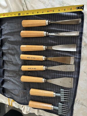Ice/Wood Carving chisel set used