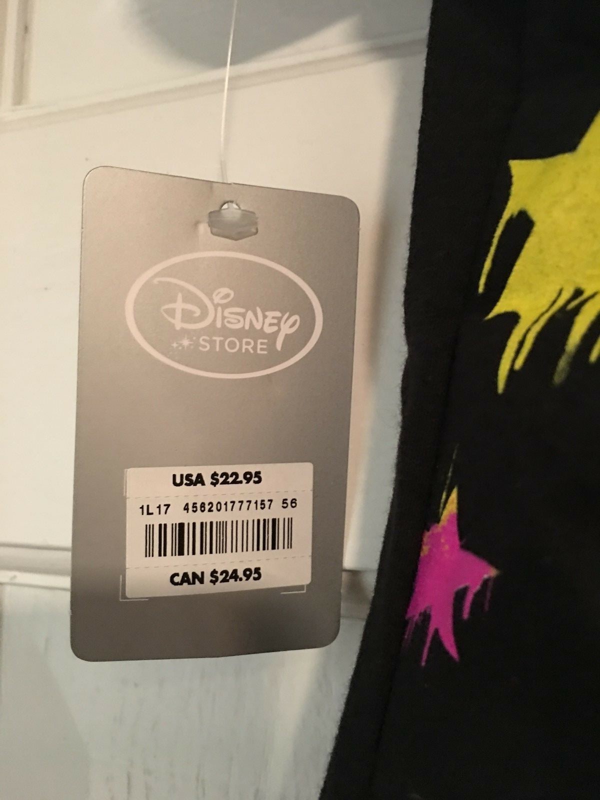 New In Package Retired Star Wars T-Shirt Ladies XL Disney Store Neon & Black