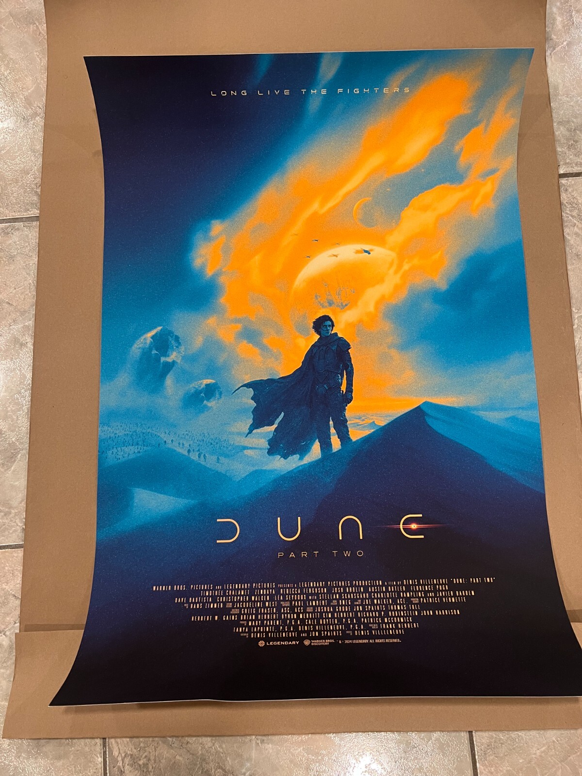 コレクション DUNE Part2 by Matthew Ceo Matthew Ceo Dune Part Two Midnight Blue Variant Giclee Print