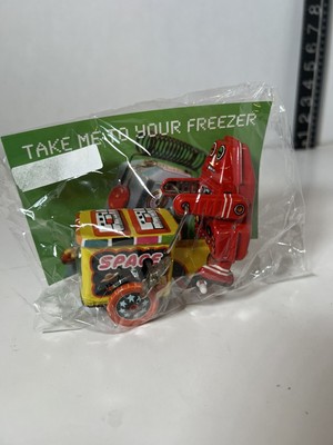 QSN Space Explorer Tin Robot Wind Up Motor MS264 Tin Toy Metal King