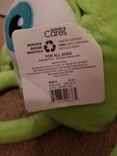 Kohl's Cares Mike Wazowski Plush 12