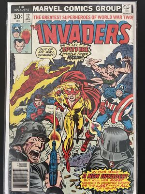 Invaders #12 (Marvel) 1st Appearance of Jacqueline Falsworth as Spitfire