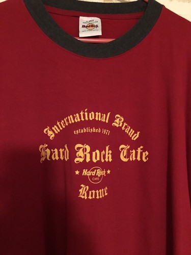 Hard Rock Cafe (Rome) Mens XL Tee Shirt