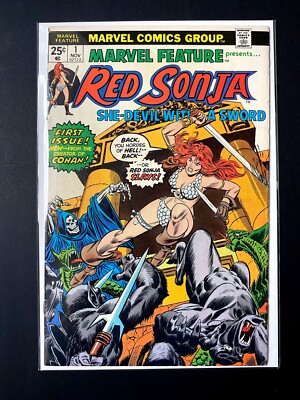  Marvel Feature #1 - 1975 - First headlining RED SONJA title - MARVEL Bronze Age