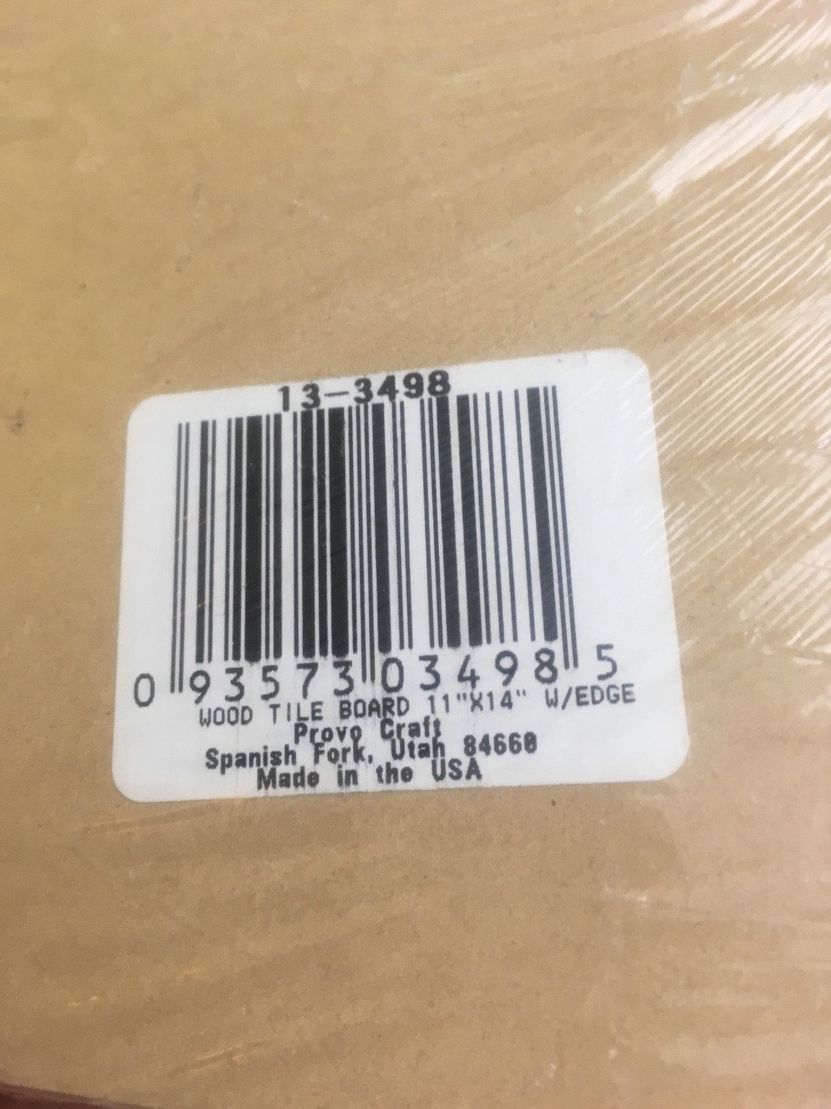 Provo Craft Title Board Art Wood Tile Board 11 x 14