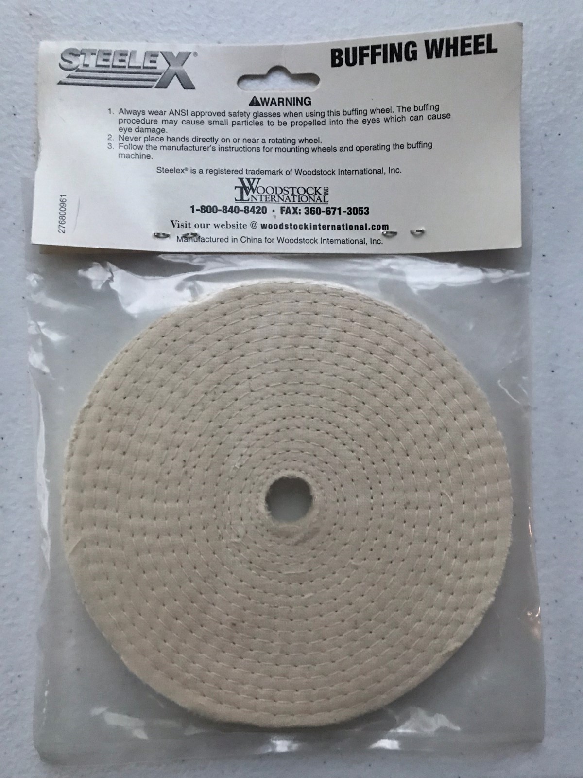 NEW Woodstock Intl D3178 Buffing Wheel, Soft Spiral Sewn 5