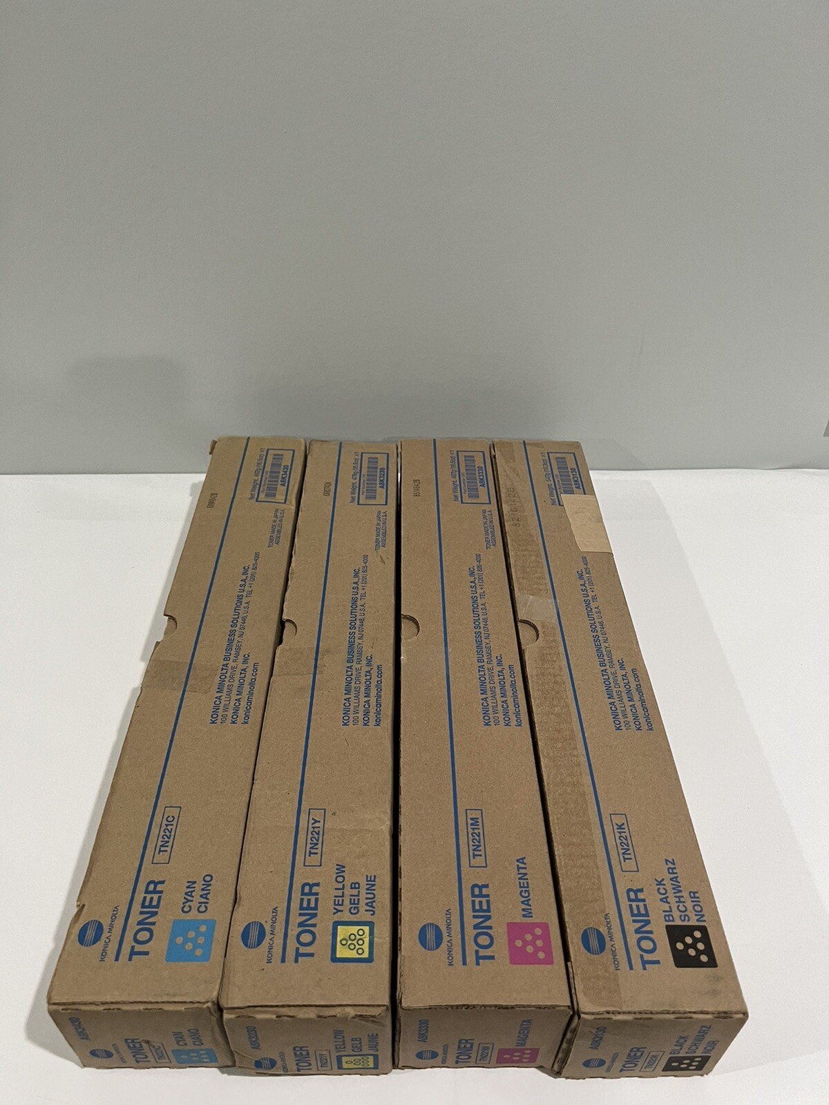 KONICA MINOLTA トナー　TN221 各色2本　bizhub Amazon.com: YOUTOP 4PK TN-221 TN221 Toner Cartridge