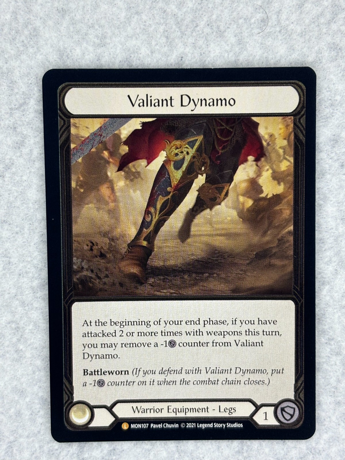 Valiant Dynamo Flesh And Blood cold foil (CF) First edition Valiant Dynamo Flesh And Blood cold foil (CF) First edition