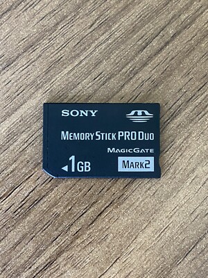 Original Sony 1GB Memory Stick Pro Duo Mark 2 for PSP and Sony Cameras 