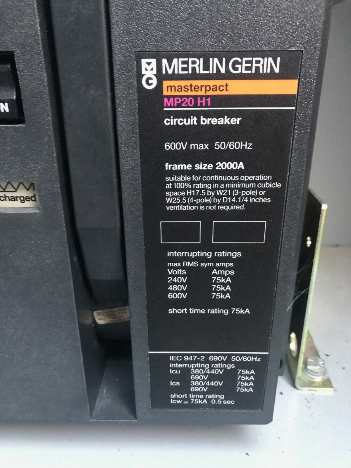 2,000 Amp States Electric Rental Automatic Transfer Switch 3R 480V | SN: SE-1257