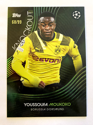 2022-23 Topps UCL Knockout - Youssoufa Moukoko Green /99 Borussia Dortmund