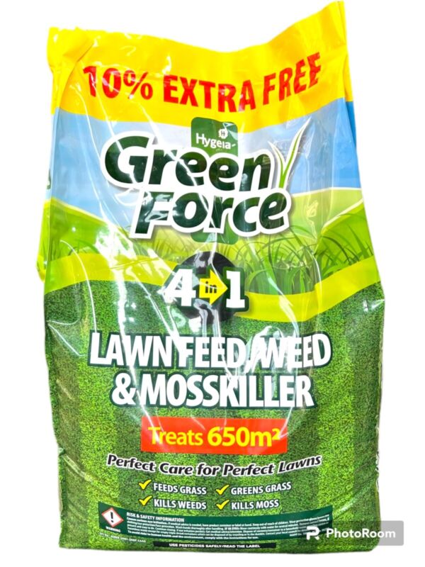 Greenforce 4 In1 Lawn Feed Weed And Moss Killer Best Value On Ebay